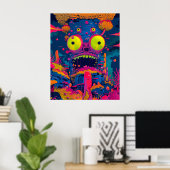 Giant Eyeball Tree Monster Poster (Heimbüro)