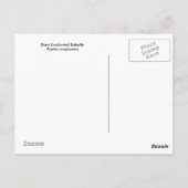 Giant Frack Butterfly auf Lila Statice Postkarte (Rückseite)