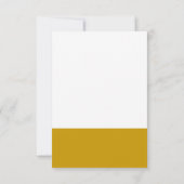 GIANT GOLD BLACK GRAD Graduate Danke Karte (Rückseite)