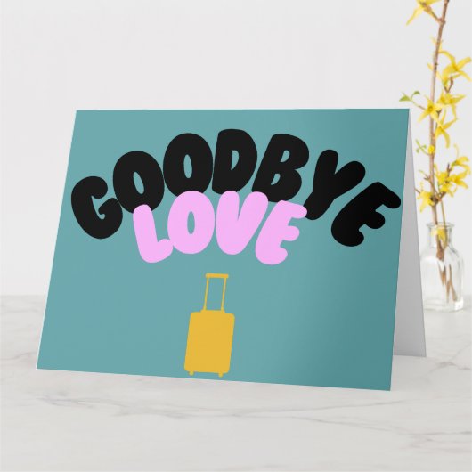 Giant Goodbye Card Karte (Gelbe Blume)