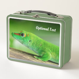 Giant Green Day Gecko Metall Brotdose