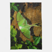 Giant Green Luna moth Geschirrtuch (Vertikal)