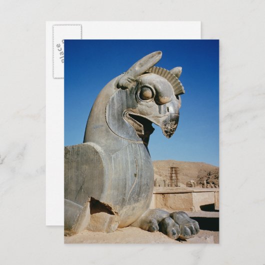Giant griffin, Persisch, c.516-465 v. Chr. Postkarte (Vorne/Hinten)