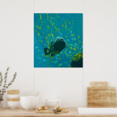 Giant Grouper Epinephelus Lanceolatus Poster (Küche)