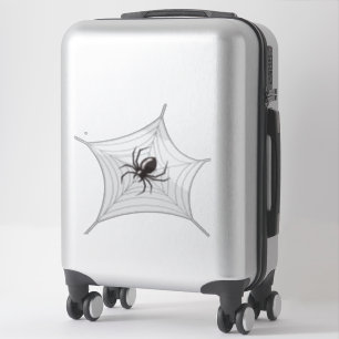 Giant Halloween Spider im Netz Aufkleber