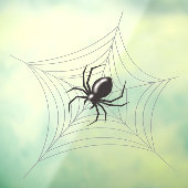 Giant Halloween Spider im Netz Fensteraufkleber (Blatt 3)