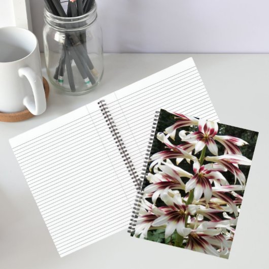 Giant Himalayan Lilies Floral Notebook Notizblock
