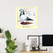 Giant Homer Pigeon 1973 Poster (Heimbüro)