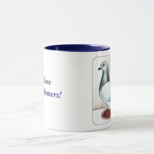 Giant Homer Pigeon 1973 Tasse (Zentrum)