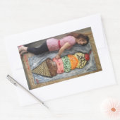 GIANT ICE CREAM CONE MIT KÜNSTLER RECHTECKIGER AUFKLEBER (Umschlag)