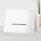 GIANT JUMBO BIRTHDAY CHIMPANZEE GREETKARTE KARTE (Rückseite)