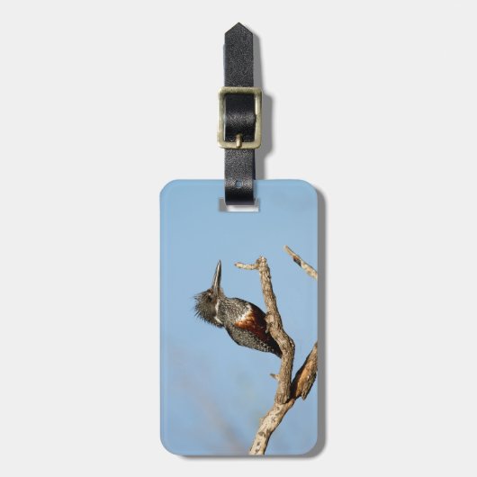Giant Kingfisher Gepäckanhänger (Vorderseite vertikal)