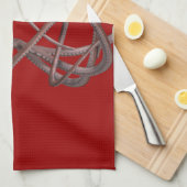 Giant Kraken Geschirrtuch (Viertel Falte)