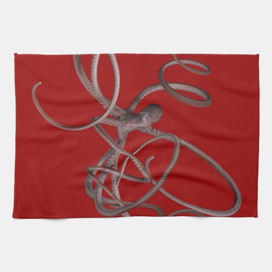 Giant Kraken Geschirrtuch (Horizontal)