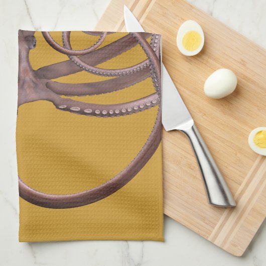 Giant Kraken Geschirrtuch (Viertel Falte)