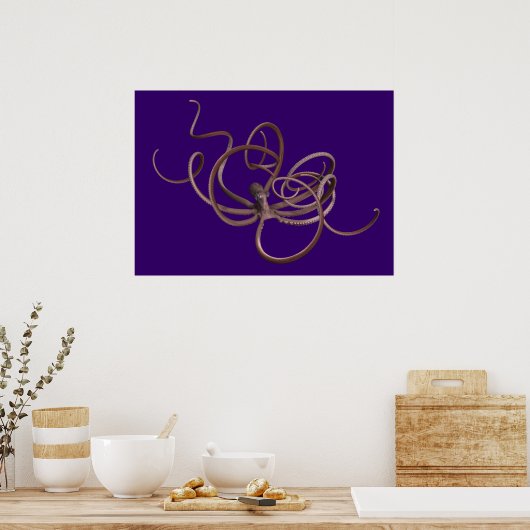 Giant Kraken Poster (Küche)