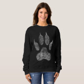 Giant Lion Paw Footprint Sweatshirt (Vorne ganz)