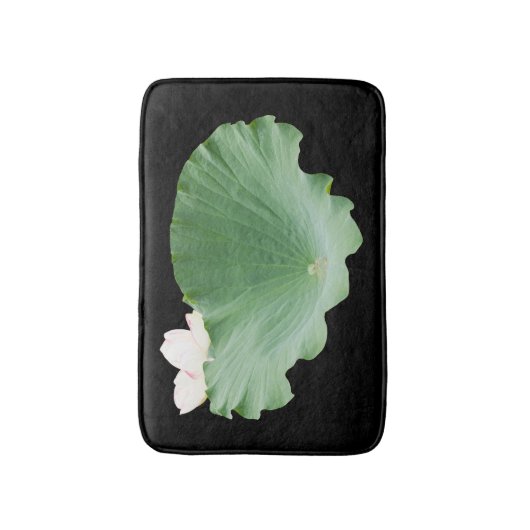 Giant Lotus Leaf mit Bloom Badematte (Vorderseite Vertikal)