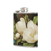 Giant Magnolias auf einem blauen Samttuch von MJ H Flachmann (Links)