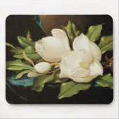 Giant Magnolias auf einem blauen Samttuch von MJ H Mousepad (Vorne)