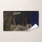 Giant Meerkat Watching Small Meerkat, Handtuch (Handtuch)