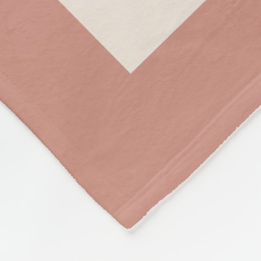 Giant Monogram auf Terra Cotta Background Throw Fleecedecke (Ecke)