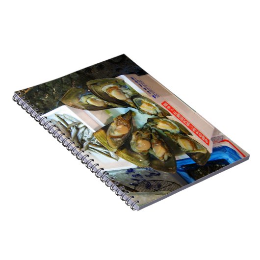 Giant Mussels Tsukiji Fish Market, Tokio, Japan Notizblock (Rechte Seite)