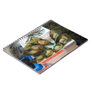 Giant Mussels Tsukiji Fish Market, Tokio, Japan Notizblock