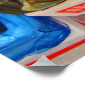 Giant Mussels Tsukiji Fish Market, Tokio, Japan Poster (Ecke)