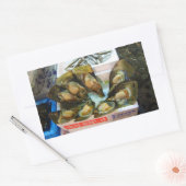 Giant Mussels Tsukiji Fish Market, Tokio, Japan Rechteckiger Aufkleber (Umschlag)