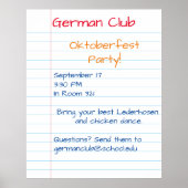 Giant Note Paper Colos Ankündigung Memo Poster (Vorne)