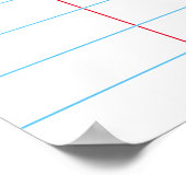 Giant Note Paper Customized Visuell Aid Memo Poster (Ecke)