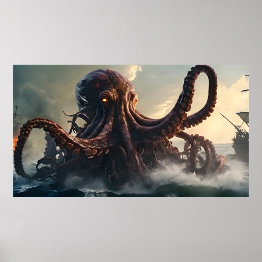Giant Octopus Poster (Vorne)