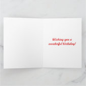 Giant Oversified Cupcake Happy Birthday Card Karte (Innenseite)