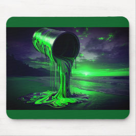 Giant Paint Can Pours Paint Onto Sunset Beach  Mousepad