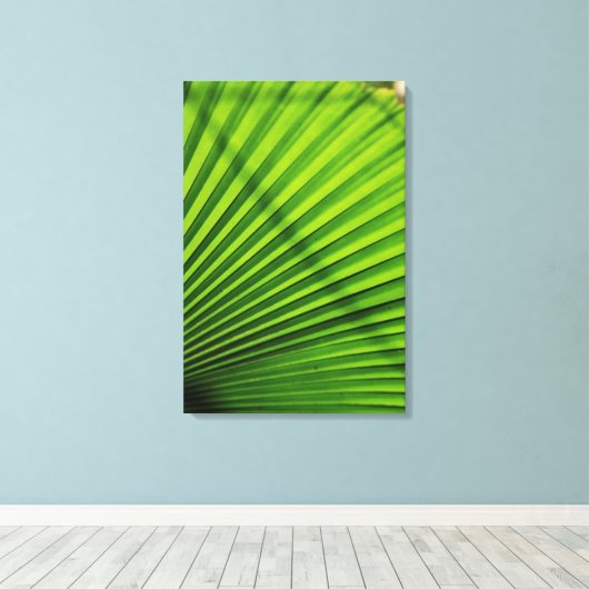 Giant Palm Leaf Pattern Leinwanddruck (Insitu (Holzboden))