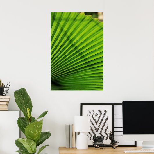Giant Palm Leaf Pattern Poster (Heimbüro)