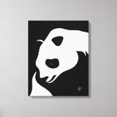 Giant Panda Abstrakt Canvas Print Leinwanddruck (Vorderseite)