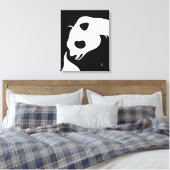 Giant Panda Abstrakt Canvas Print Leinwanddruck (Insitu (Schlafzimmer))