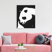 Giant Panda Abstrakt Canvas Print Leinwanddruck (Insitu (Wohnzimmer))
