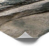 Giant Panda auf Steinen Poster (Ecke)