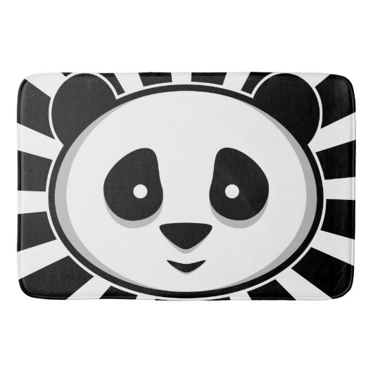 Giant Panda Bear - Adorable black white panda Badematte (Vorderseite)