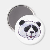 Giant Panda Bear Head Magnet (Vorderseite/Rückseite)
