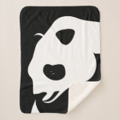 Giant Panda Bear Sherpa Blanket Sherpadecke (Vorderseite)