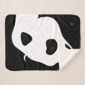 Giant Panda Bear Sherpa Blanket Sherpadecke (Vorderseite (Horizontal))