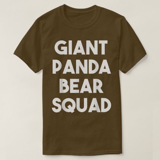 Giant Panda Bear Squad - Funny Giant Panda Bear Lo T-Shirt (Design vorne)