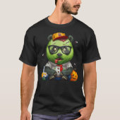 Giant Panda Bear Zombie Halloween T-Shirt (Vorderseite)