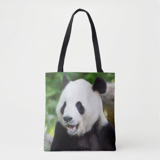 Giant Panda Eating Bamboo Tasche (Vorderseite)