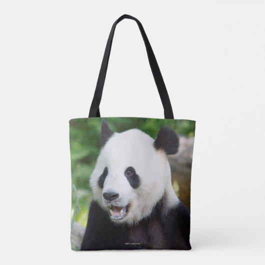 Giant Panda Eating Bamboo Tasche (Rückseite)