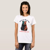 Giant Panda Flag Amerika T-Shirt (Vorne ganz)